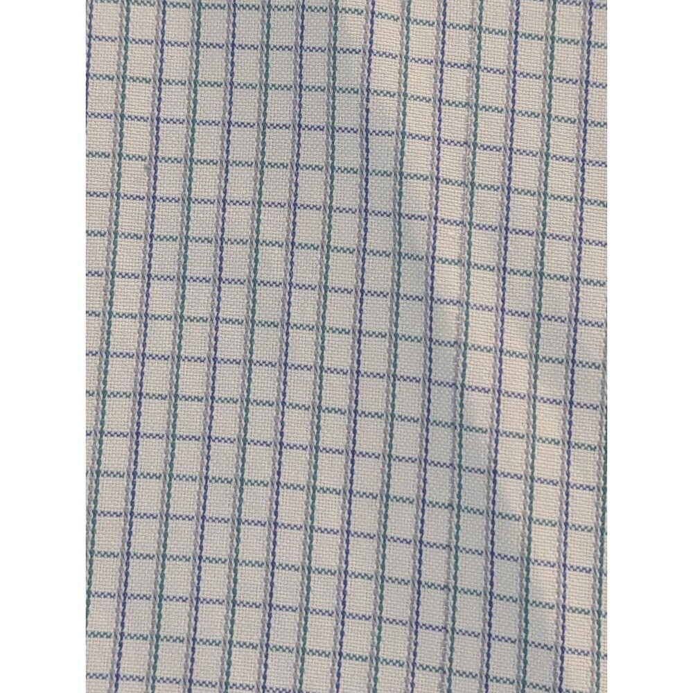 Sero Fairdeal Sz 42 Mens Shirt Blue Check Long Sleeve Button Up Front - Picture 2 of 7
